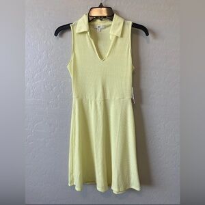 Nordstrom Light Yellow Sleeveless Mini Dress